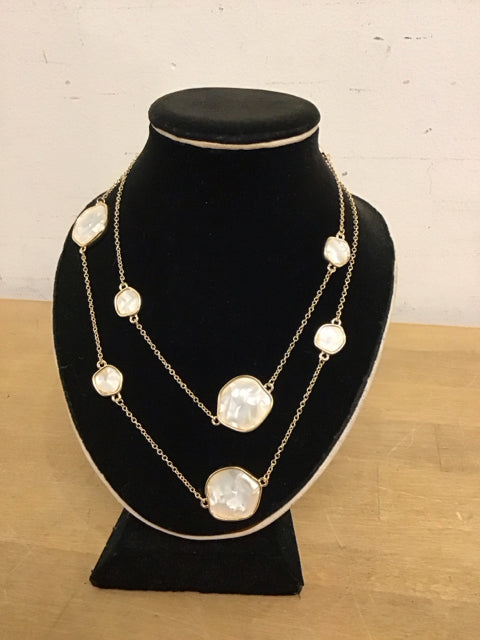 Yurman 36 Pearl Inlaid Necklace - Elegant Jewelry for Women, Perfect for Weddings & Special Occasions