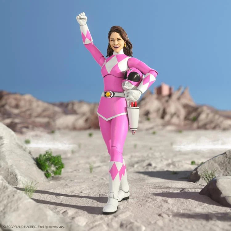 Mighty Morphin Power Rangers ULTIMATES! Pink Ranger Action Figure - Collectible 6-Inch Scale Toy for Fans, Perfect for Display & Play | Power Rangers Merchandise for Kids & Adult Collectors