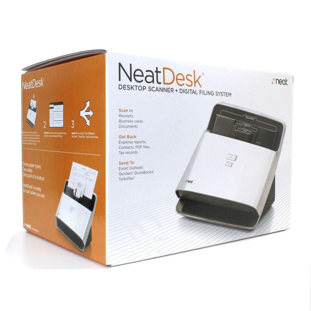 NeatDesk Desktop Document Scanner & Digital Filing System for PC and Mac | High-Speed Scanning, OCR Software | Perfect for Home Office, Small Business Document Management (Renewed)