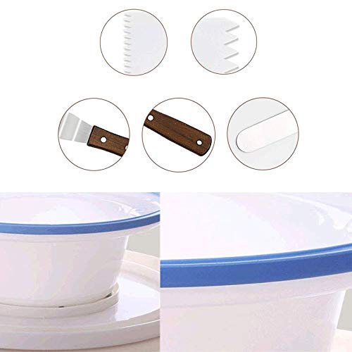 Premium Cake Turntable Stand with Stainless Steel Icing Tools - 6