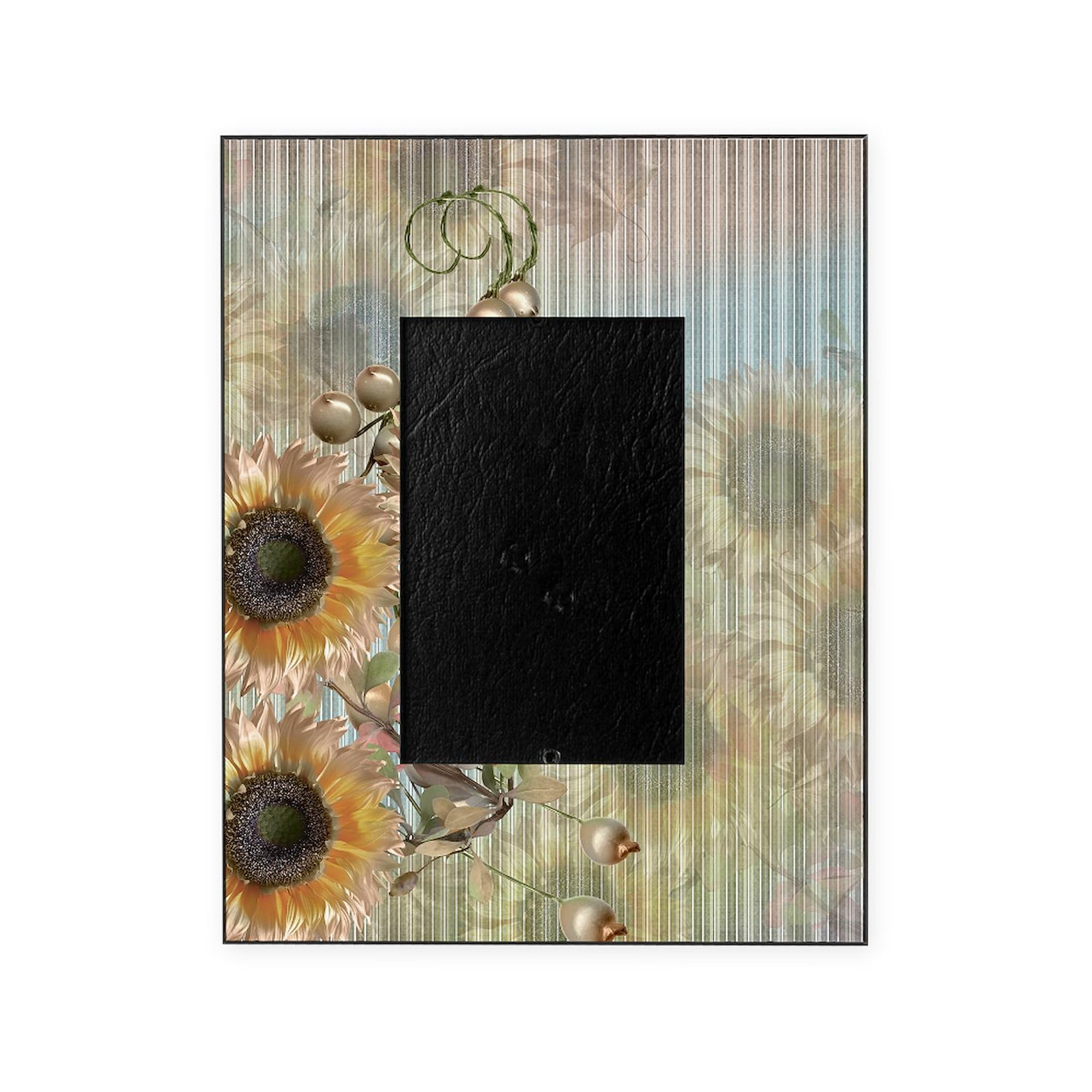 Country Sunflowers Decorative Picture Frame - Rustic Home Decor for Living Room, Bedroom & Office | Perfect Gift for Housewarming & Special Occasions
