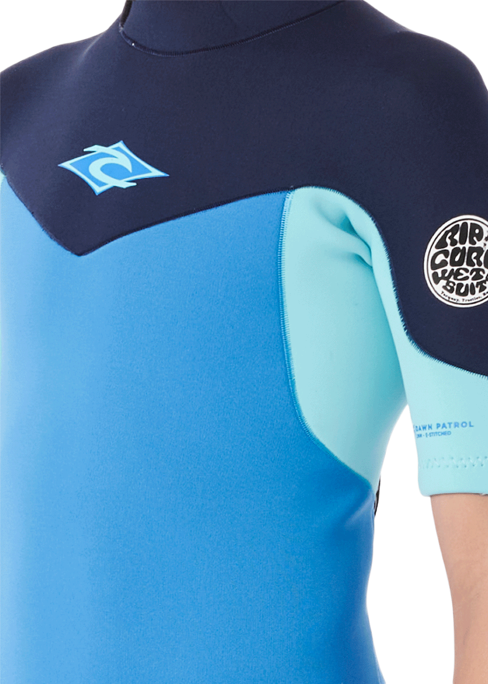 Rip Curl Boys Dawn Patrol 2/2mm Back Zip Spring Wetsuit - Kids Surfing & Swimming Gear for Warm Water Activities