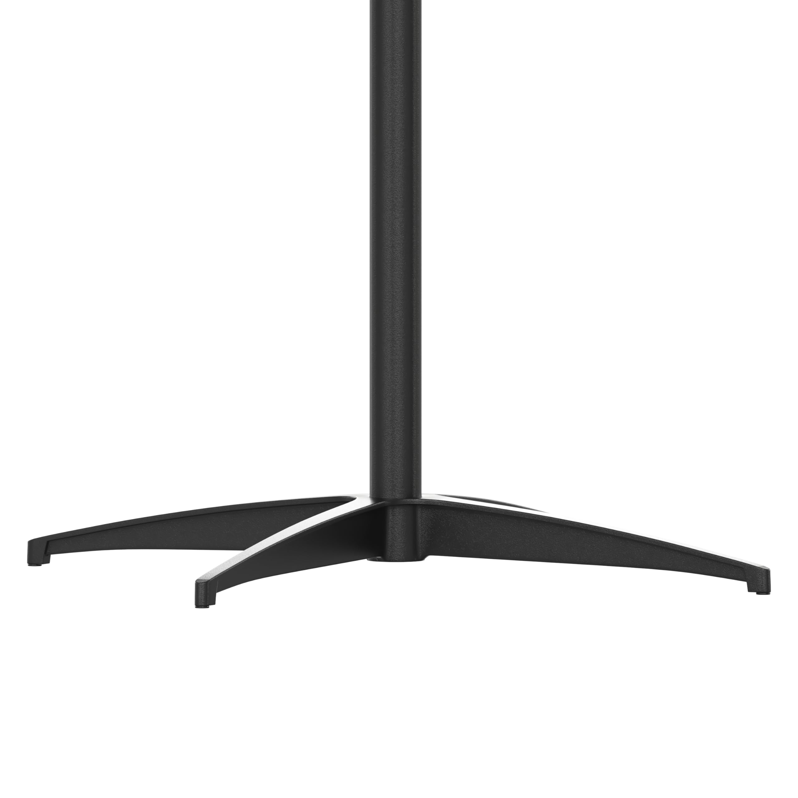 Flash Furniture Lars Black 30'' Round Wood Cocktail Table with 30'' and 42'' Columns - Modern Living Room Centerpiece for Small Spaces & Apartments