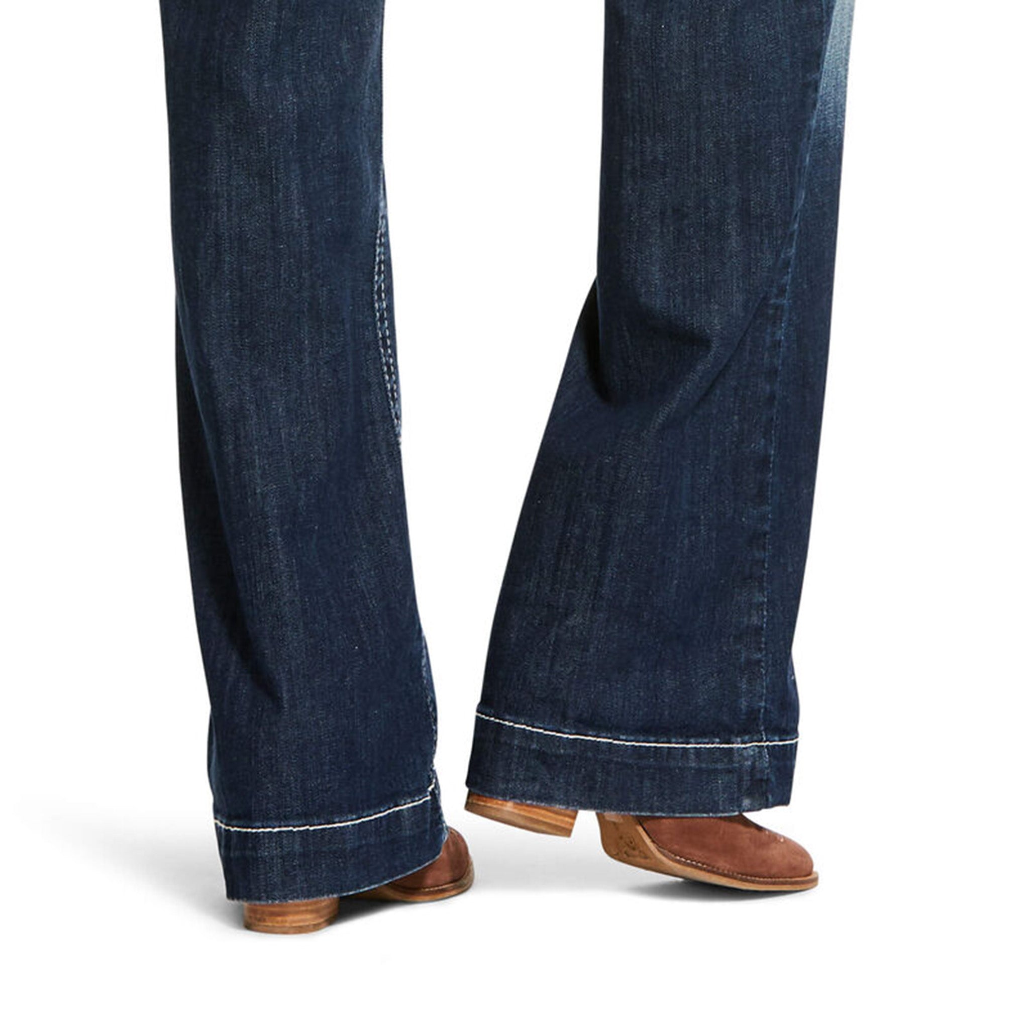 Ariat Women's Entwined Trouser Jean - Comfortable Stretch Denim Pants for Work, Riding & Casual Wear | Western Style Bootcut Jeans with Reinforced Stitching