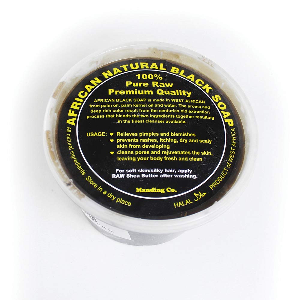 West African Black Soap Paste - 16 oz Natural Organic Cleansing Bar for Acne, Eczema & Dark Spots | Deep Cleansing Face & Body Wash for Sensitive Skin | Perfect for Daily Skincare Routine & Spa Treatments