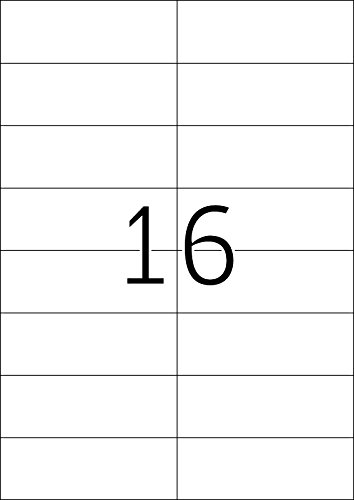 HERMA 4620 Self Adhesive Address Labels - 16 Labels per A4 Sheet, 200 Sheets (3200 Labels Total), 105x37mm Blank Mailing Stickers for Laser & Inkjet Printers - Perfect for Shipping, Packaging & Office Organization (White)