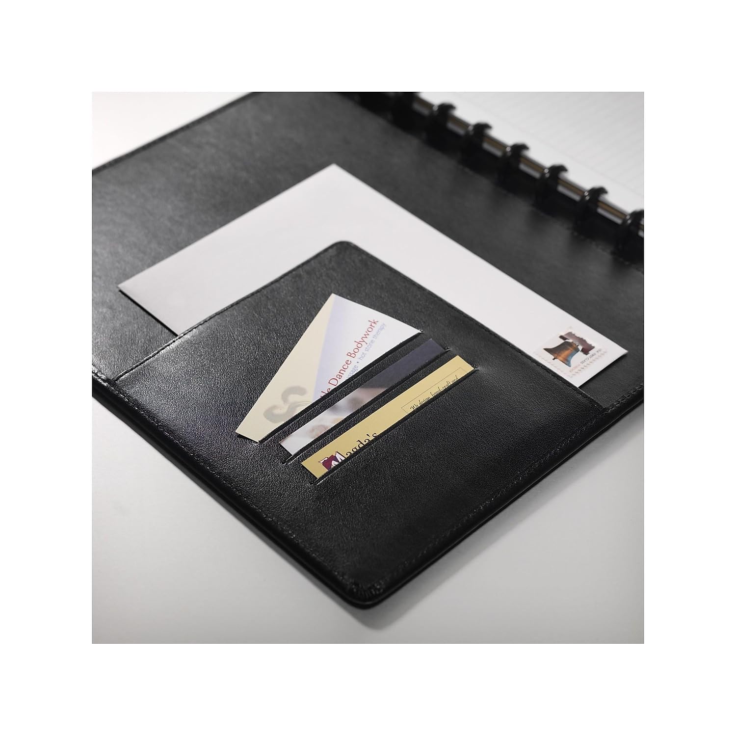 Customizable Leather Notebook System - Arc 8.5 x 11 Black Refillable Journal for Business, School & Creative Writing | Perfect Office Organizer & Gift Idea