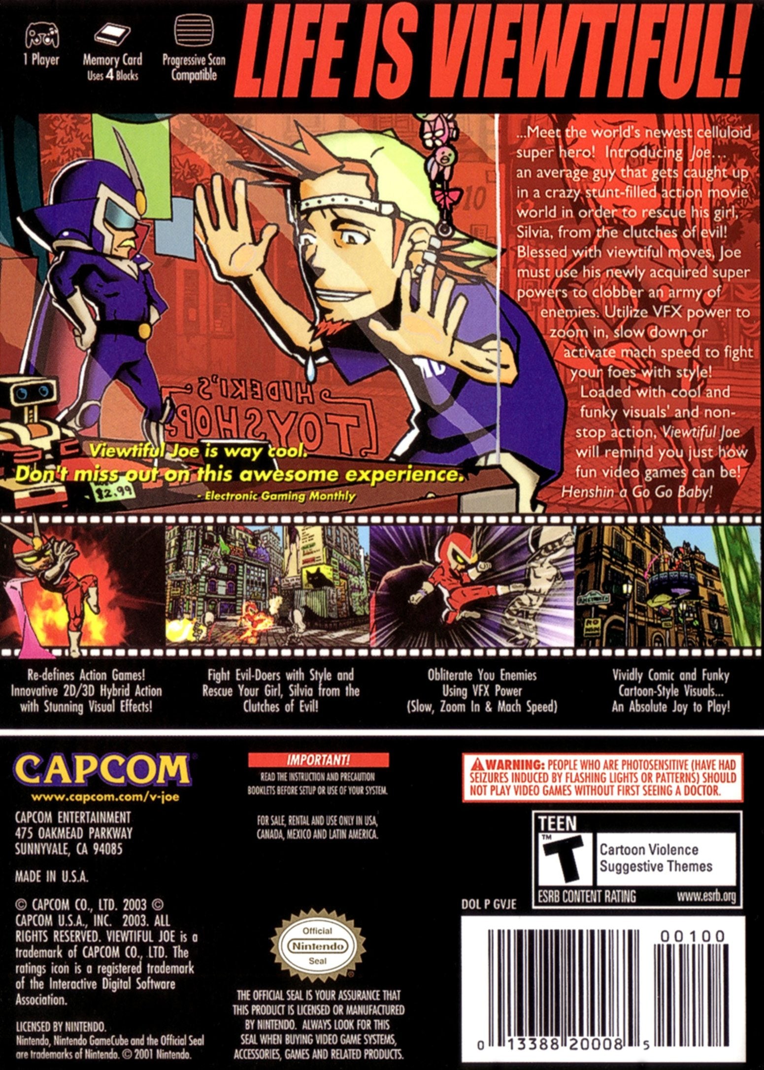 Used Viewtiful Joe GameCube Video Game - Classic Action-Adventure Game for Nintendo GameCube - Perfect for Retro Gaming & Collectors