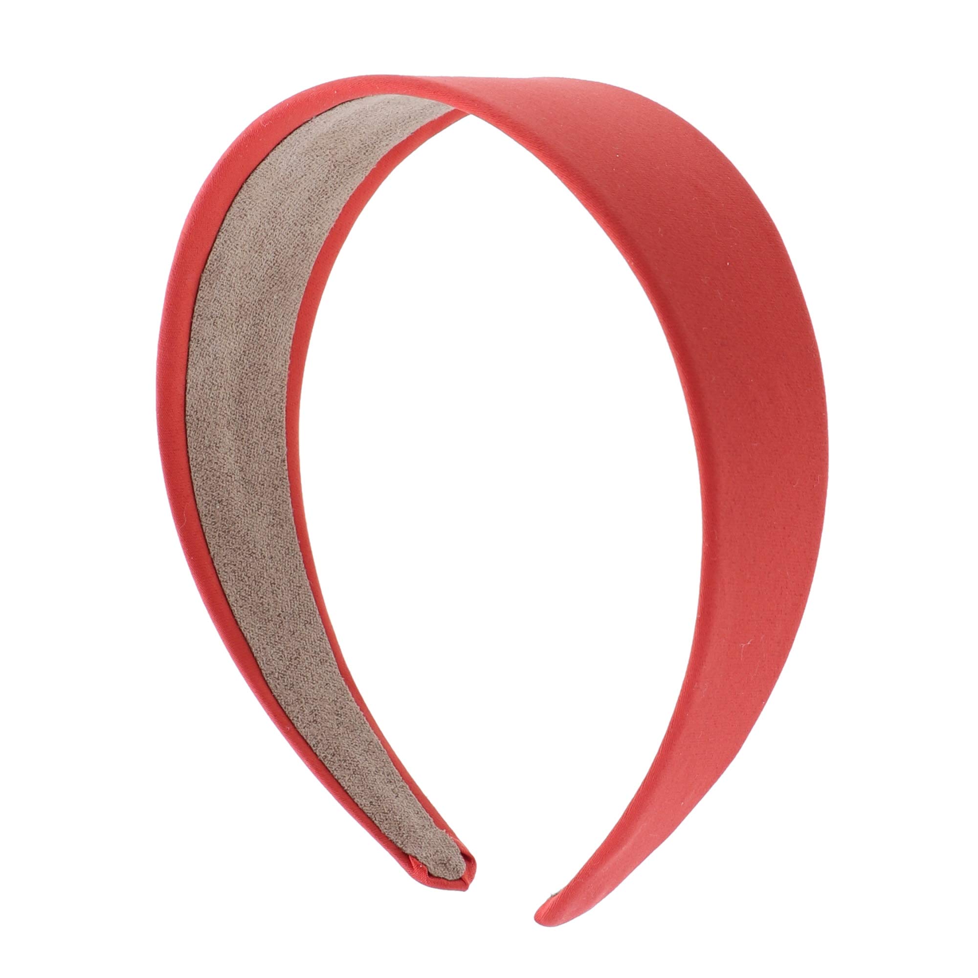 Motique 2 Inch Wide Satin Headbands for Women & Girls - Suede Lined Comfort, Set of 3 - Perfect for Workouts, Weddings, and Everyday Style