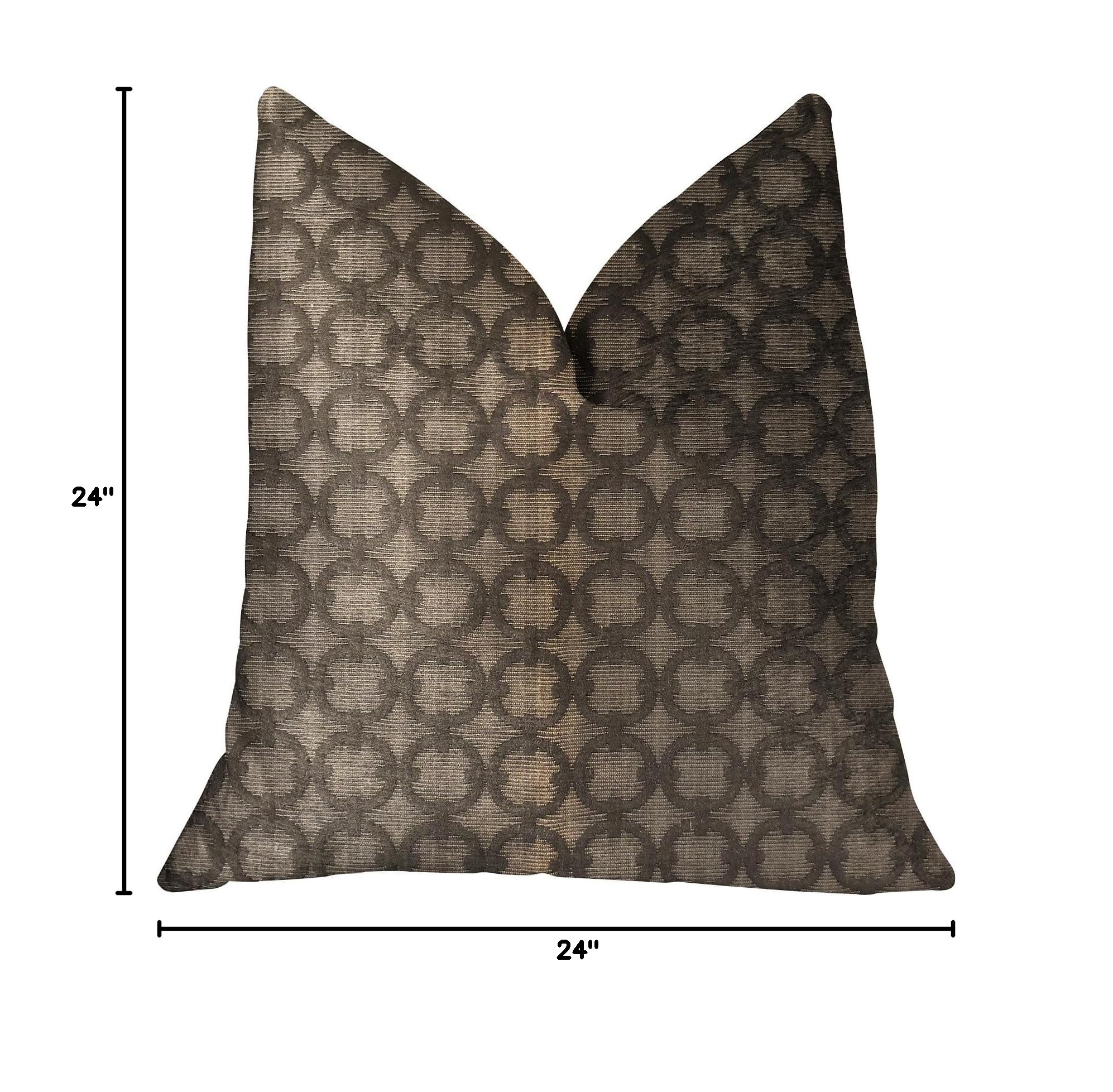 Luxury Plutus Cercles Throw Pillow 24x24 Inches - Premium Decorative Cushion for Sofa, Bed & Home Decor - Soft & Stylish Accent Pillow for Living Room, Bedroom & Office