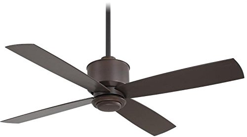 Minka-Aire F734-ORB Strata 52 Inch Ceiling Fan with Oil Rubbed Bronze Finish - Perfect for Living Room, Bedroom, and Outdoor Patio Cooling