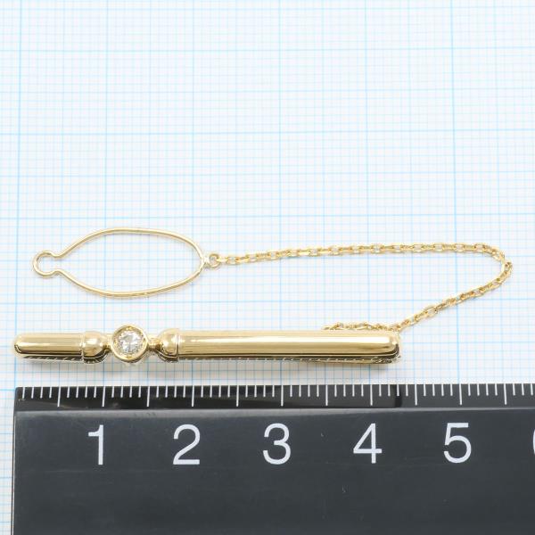 18K Yellow Gold Diamond Tie Pin - Vintage Pre-Owned Men's Jewelry for Weddings, Business & Formal Events