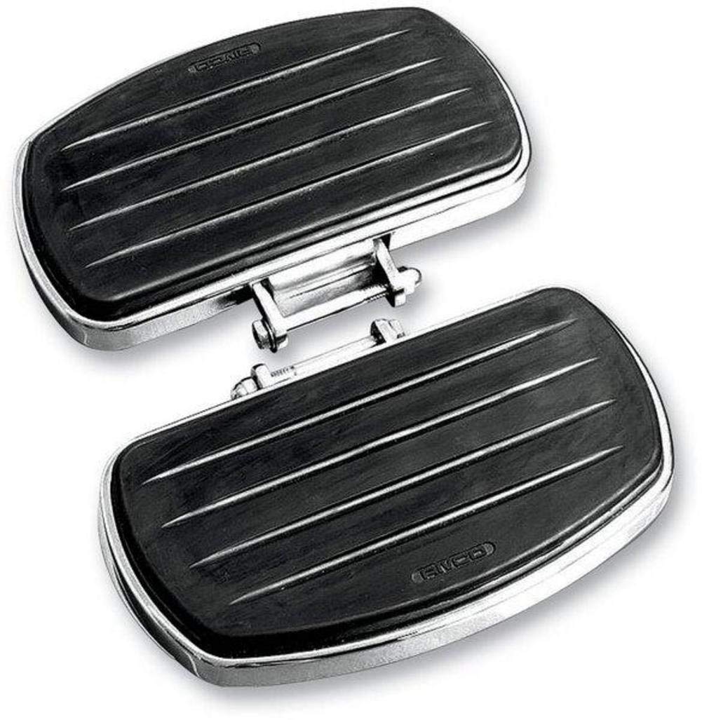 RIVCO M109 Floorboards for Motorcycles - Durable Black Aluminum Foot Pegs for Harley, Honda, Yamaha & More - Perfect for Long Rides & Custom Bike Builds