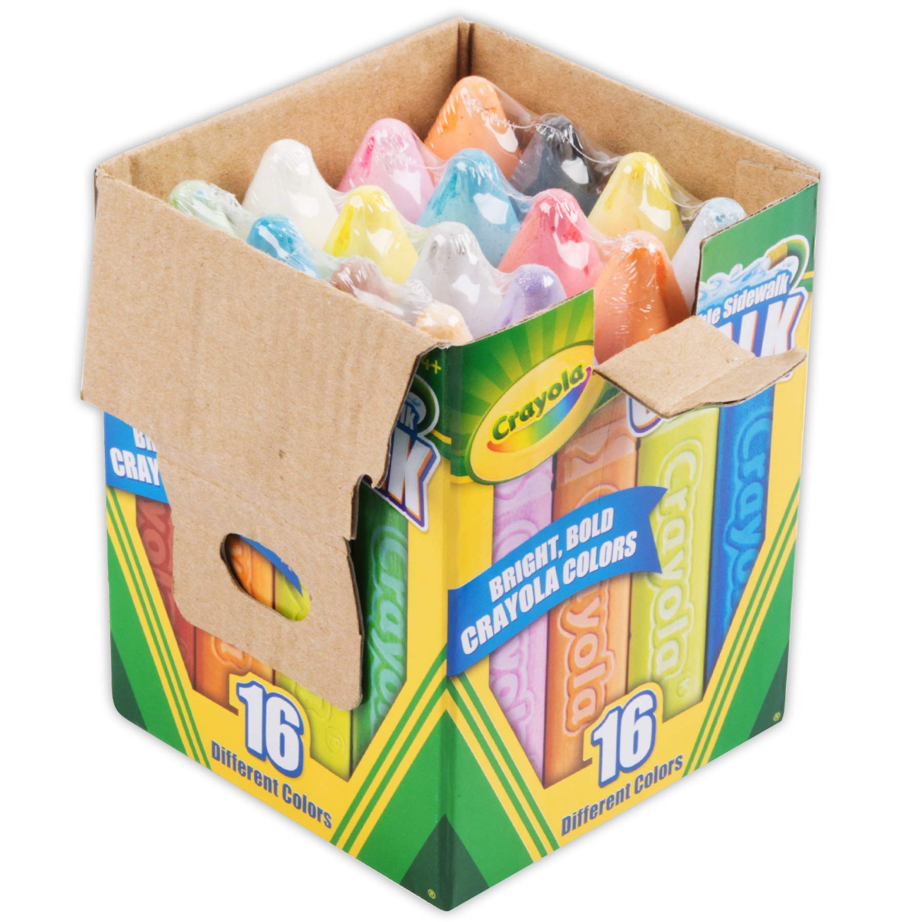 Crayola Sidewalk Chalk - 32 Count (2 Pack of 16) - Non-Toxic, Vibrant Colors for Kids Outdoor Play, Driveway Art, and Summer Activities