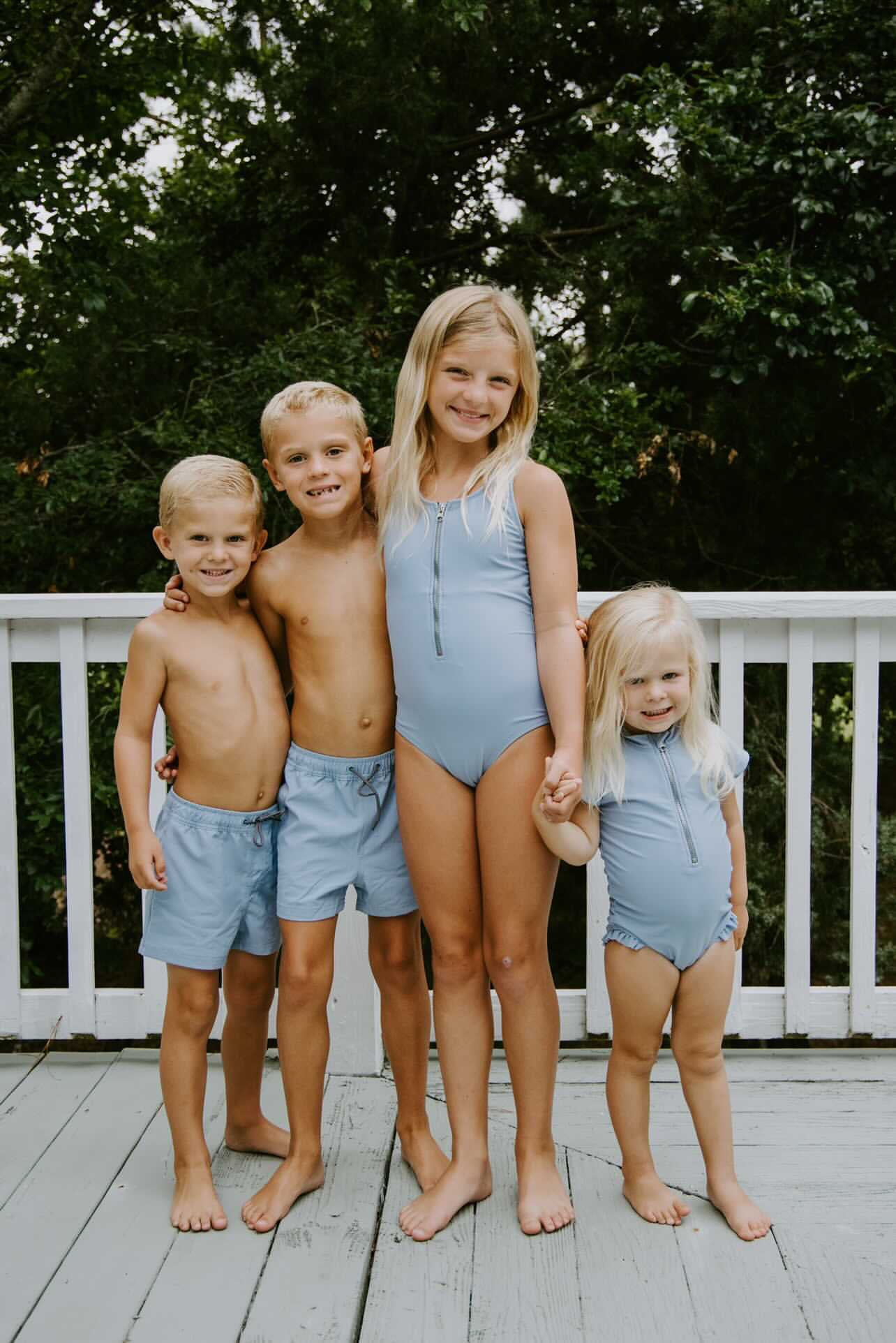 Edward Boys' Quick-Dry Swim Trunks with UPF 50+ Sun Protection - Perfect for Beach, Pool & Water Sports