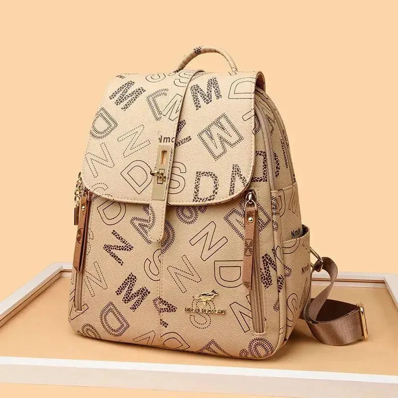 Premium Soft Leather Women's Shoulder Backpack - Stylish & Durable Handbag for Work, Travel & Everyday Use