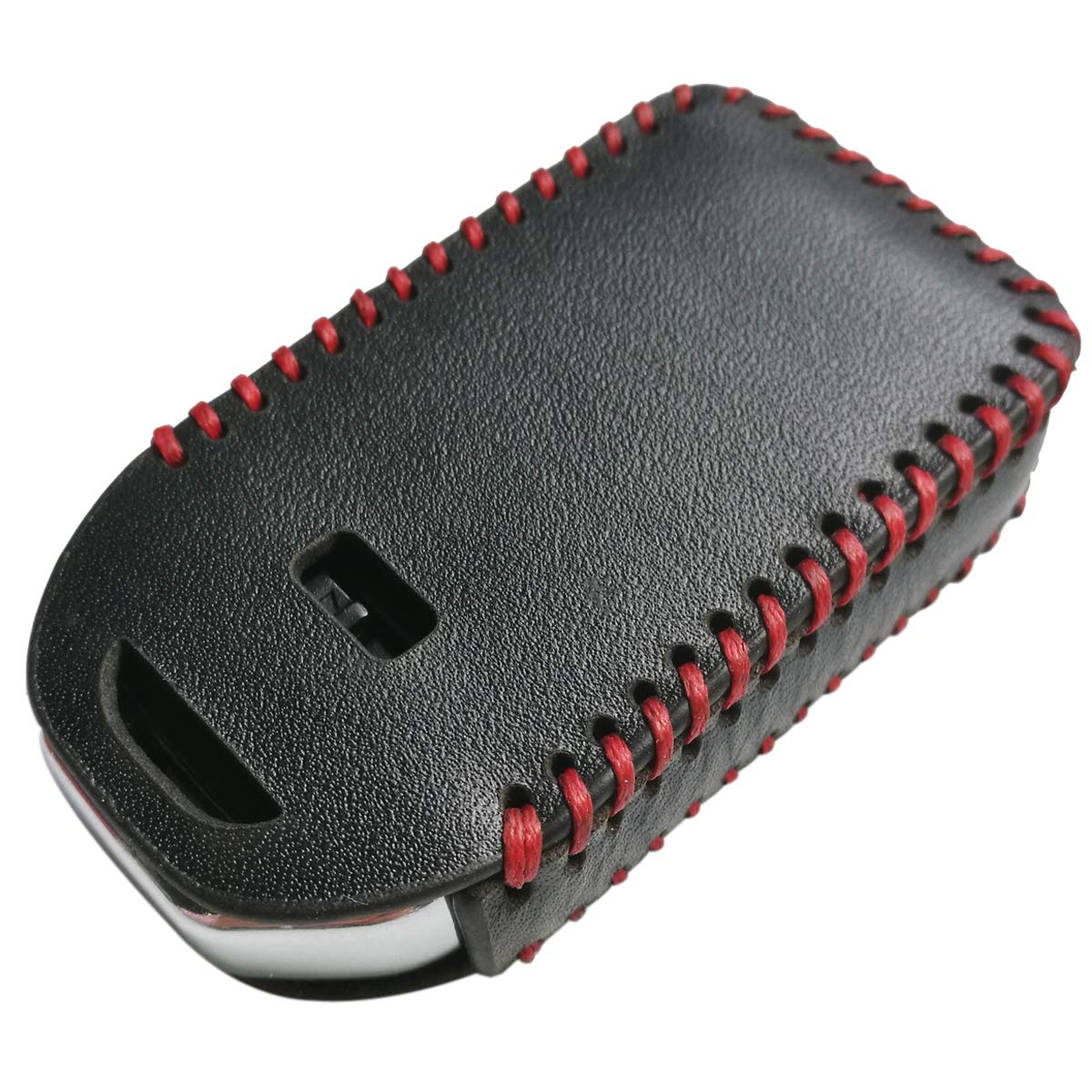 2PCS Premium Leather Key Fob Cover Protector for 2017-2021 Honda Accord, Civic, CR-V, Pilot EX-L Touring (A2C81642600) - Durable Anti-Scratch Remote Key Case for Daily Protection & Car Key Organization