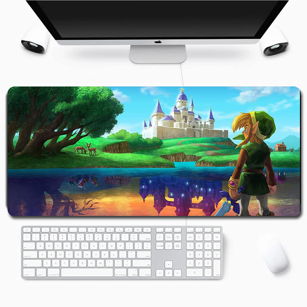 Legend of Zelda Mouse Pad - Large Gaming Mouse Mat with Anime Design, XXL Keyboard & Desk Pad (60x30cm) for PC Gamers & Office Use - Perfect for Gaming Setups & Workstations
