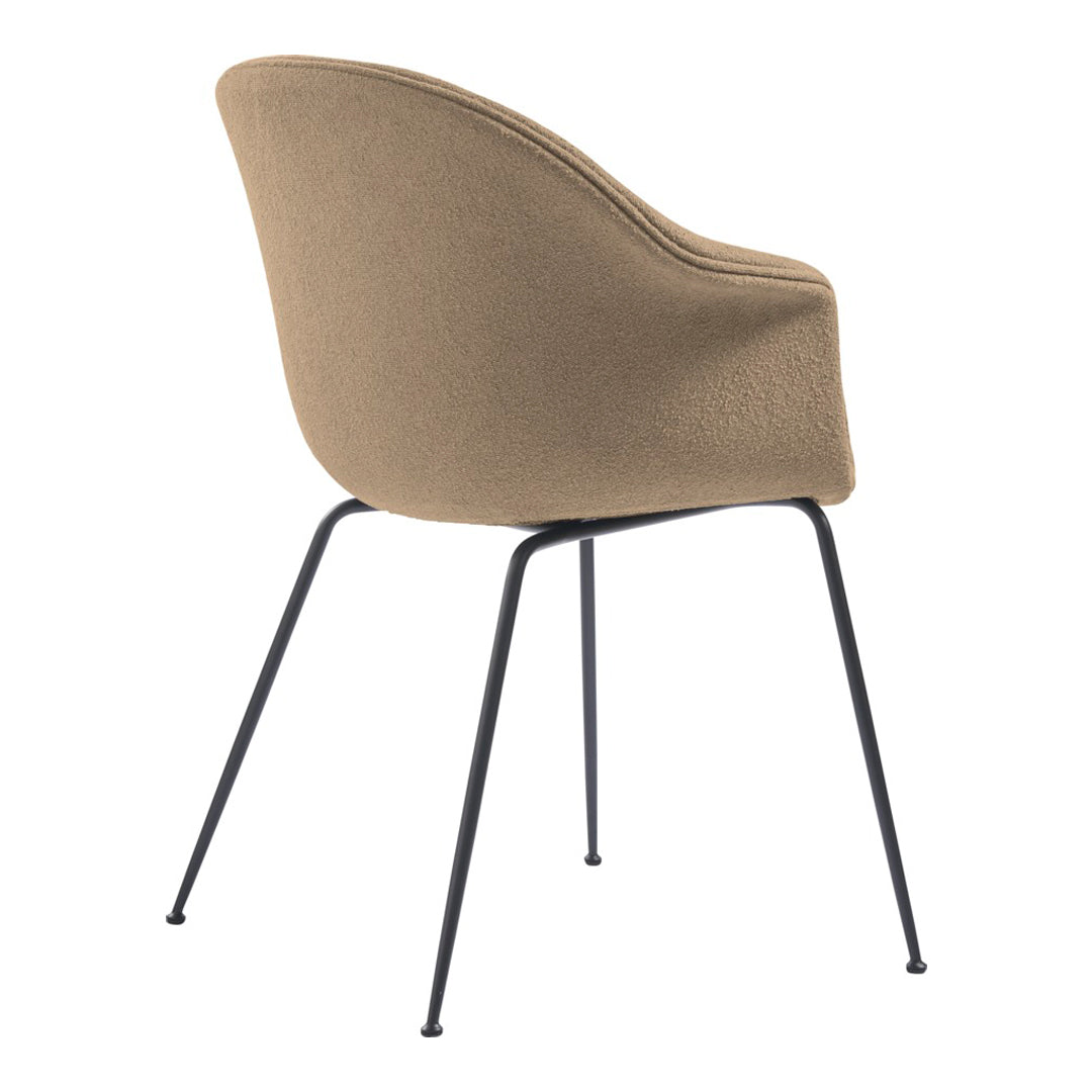 Bat Dining Chair with Conic Base - Fully Upholstered Modern Kitchen & Dining Room Furniture for Home Decor