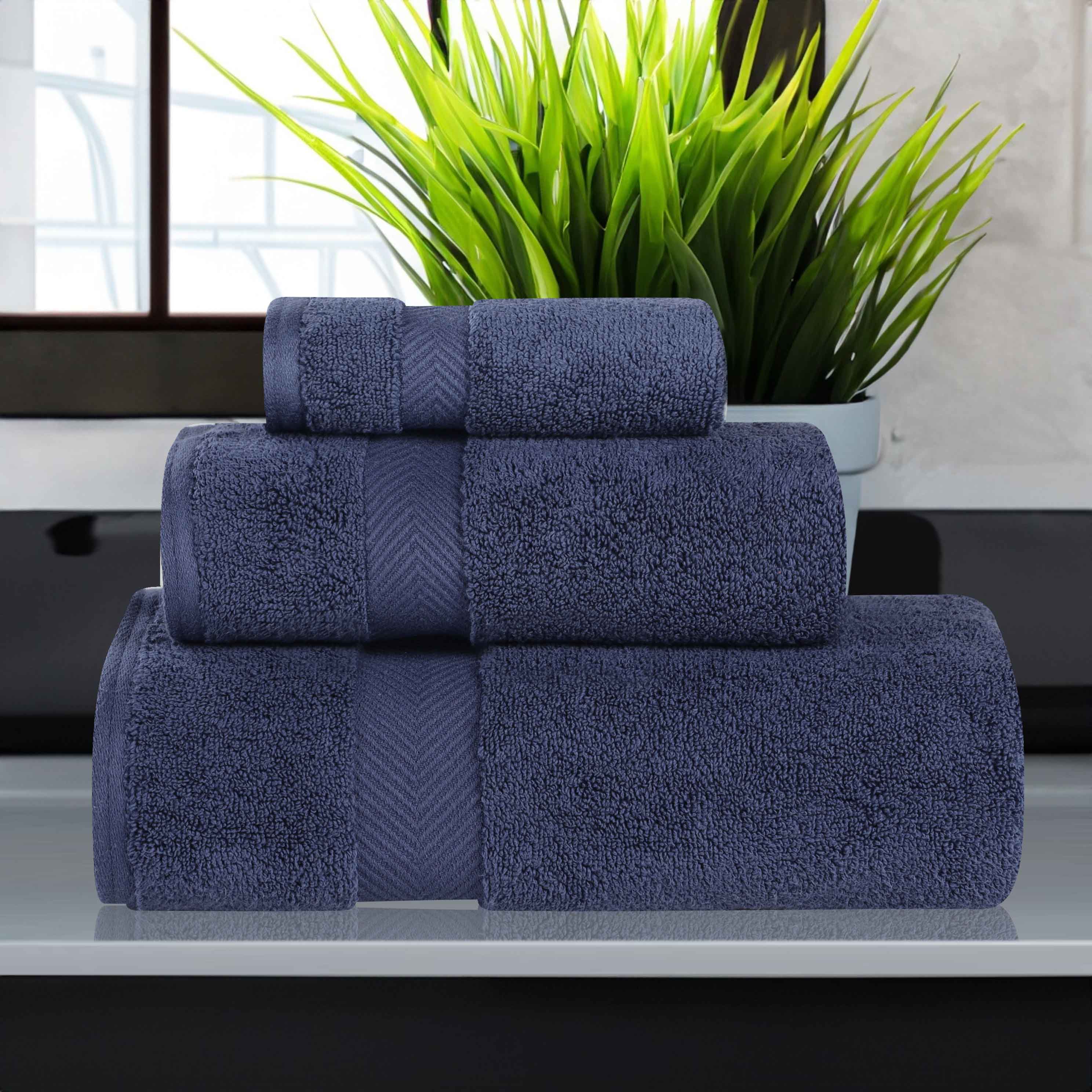 Premium 100% Cotton Zero Twist 3-Piece Bath Towel Set - Ultra Soft & Absorbent - Perfect for Spa, Bathroom & Guest Use