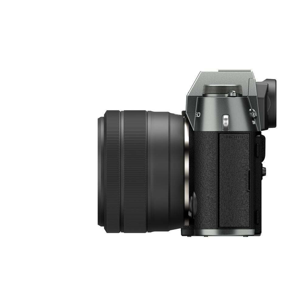 FUJIFILM X-T50 Mirrorless Digital Camera with 15-45mm f/3.5-5.6 Lens Kit (Charcoal Silver) - Perfect for Travel Photography, Vlogging & Street Shooting