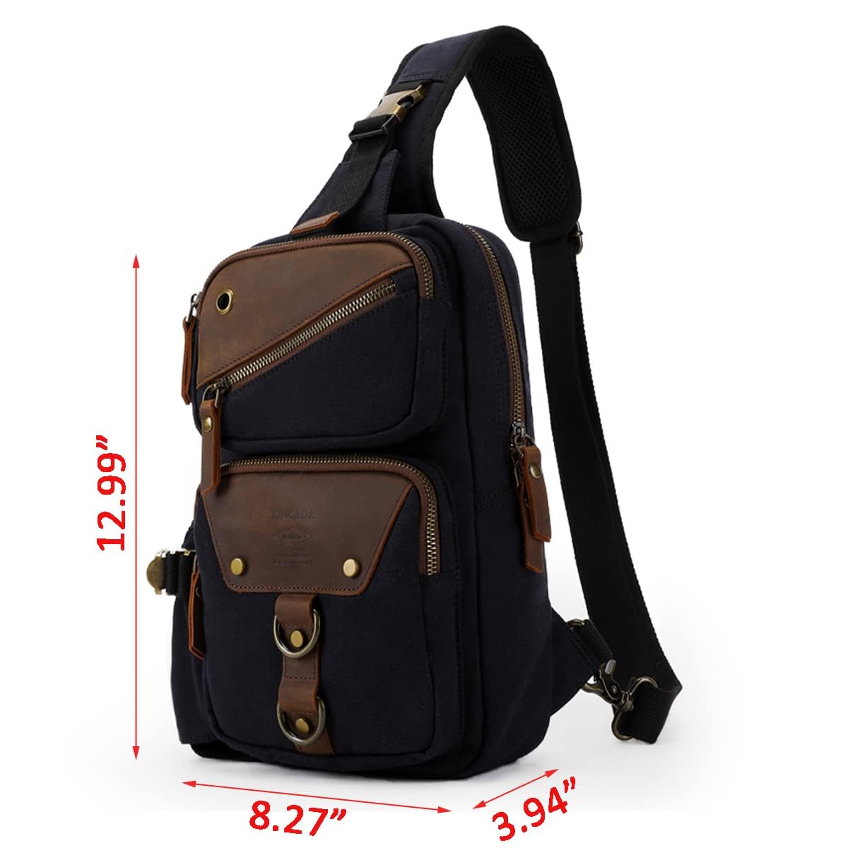 XINCADA Crossbody Sling Bag for Men & Women - Lightweight Travel Shoulder Backpack, Chest Pack & Messenger Bag - Perfect for Hiking, Gym, Work & Daily Use