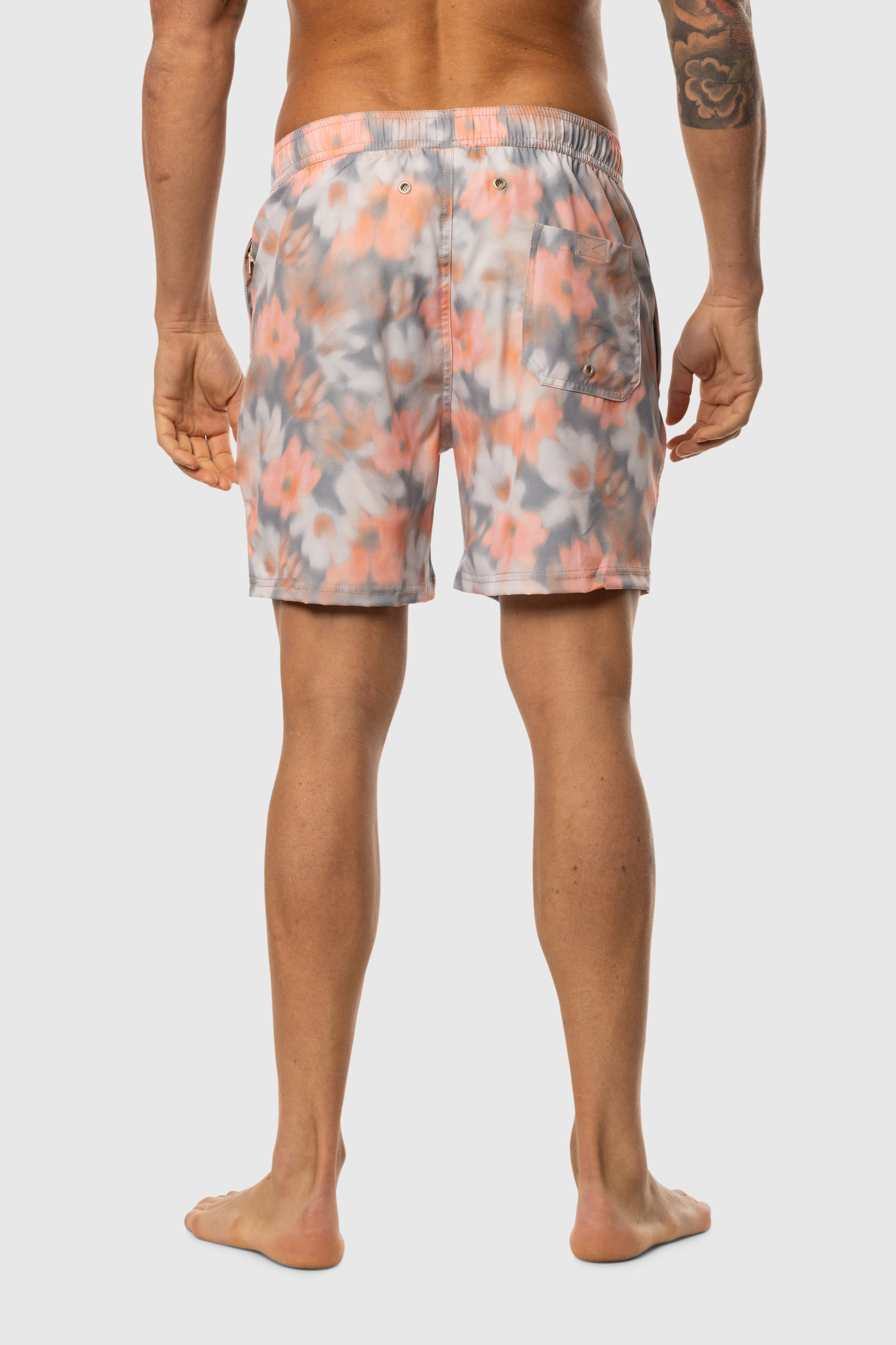 Men's Teal Swim Shorts with Cowboy Casino Print - Quick Dry, Comfortable Beach & Pool Swimwear for Summer Vacations