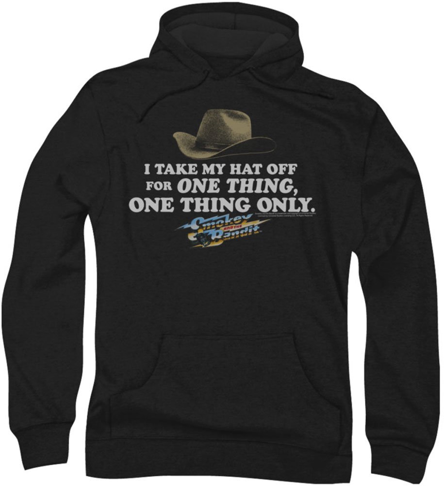 Smokey and The Bandit Men's Hooded Sweatshirt with Hat - Vintage Trucker Style for Outdoor Adventures & Casual Wear