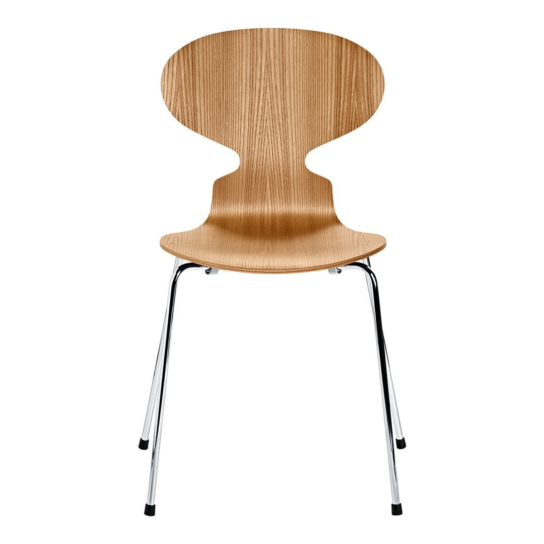 Ant Chair 3101 - Clear Lacquered Stackable Dining Chair | Modern Scandinavian Design for Home, Office & Restaurant Use