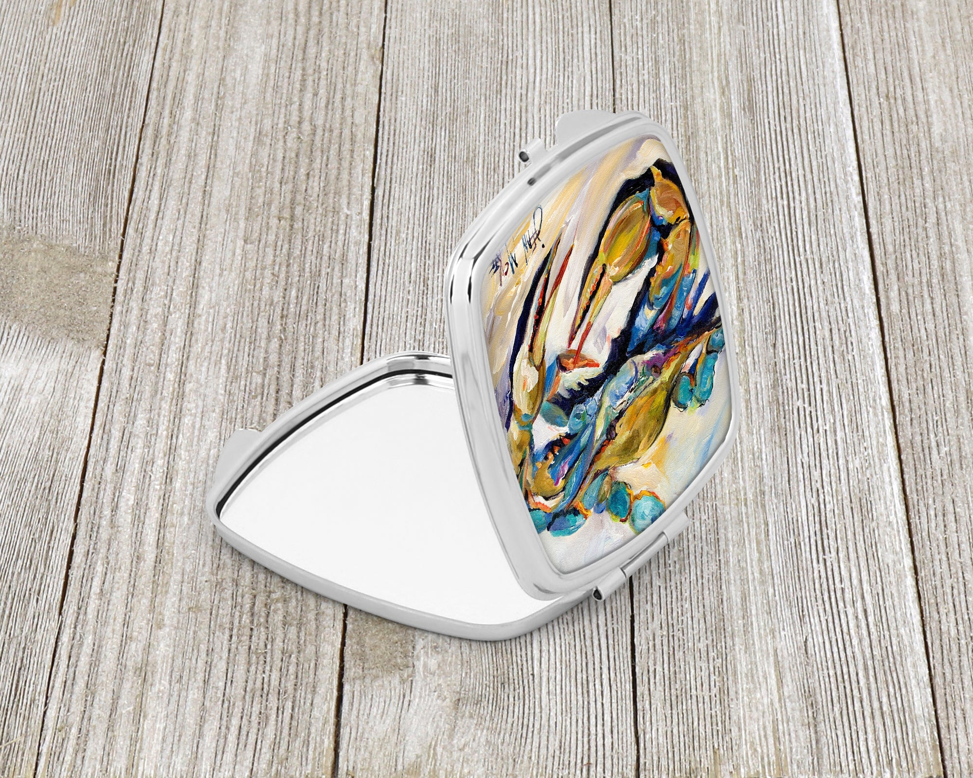 #20 Crab Compact Mirror – Stylish & Portable Makeup Mirror with Artistic Crab Design, Perfect for Purse, Travel, and Touch-Ups | JMK1255SCM