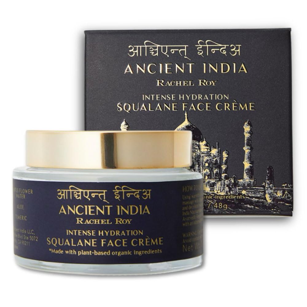 Rachel Roy Squalane Face Moisturizer with Peptides & Natural Actives - Ultra Hydrating Daily Face Cream for Dry Skin - Natural Antioxidant Rich Formula for Skin Barrier Repair & Anti-Aging - Perfect for Morning & Night Skincare Routine