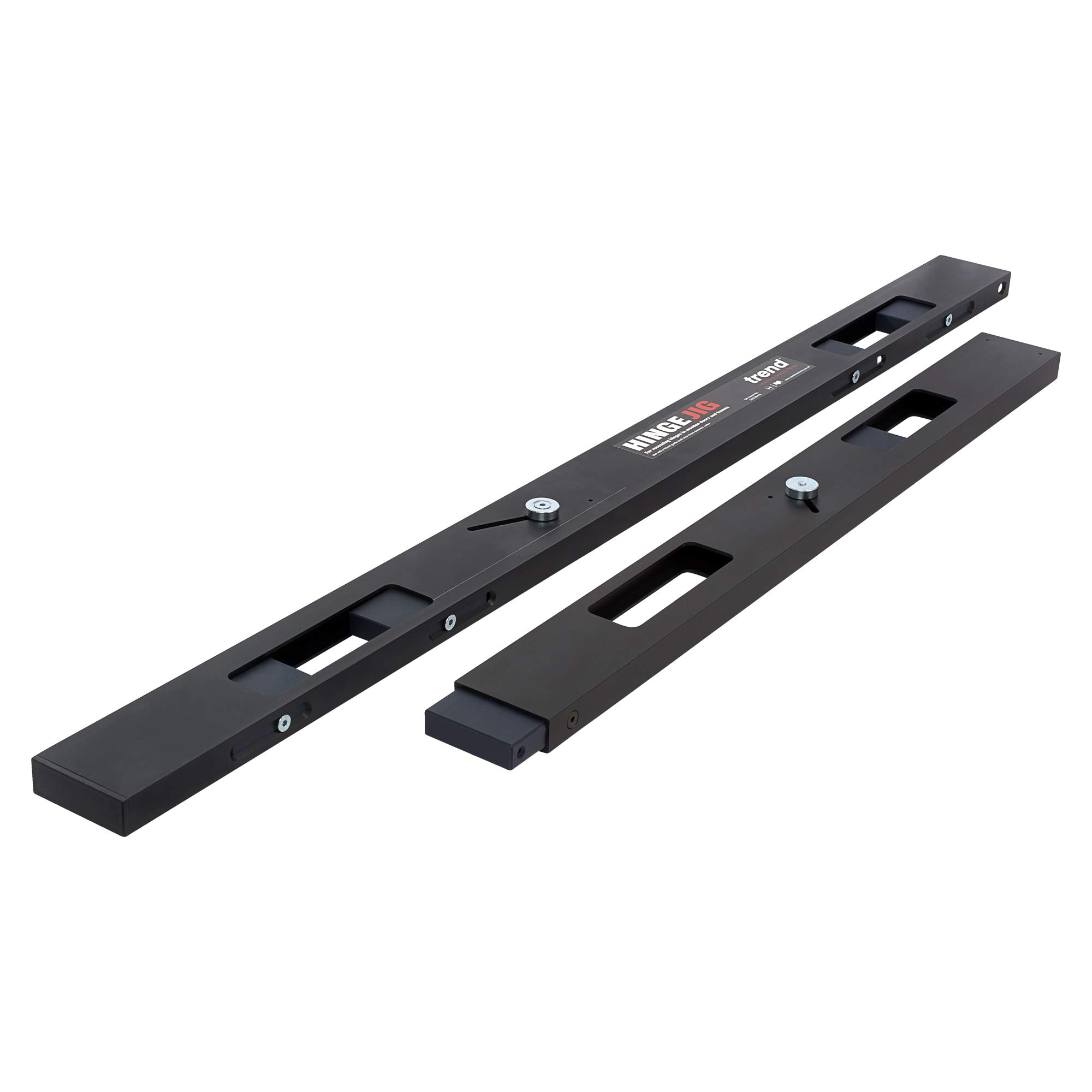 Professional Hinge Jig Kit with Long Reach Router Bit & Guide Bush - Perfect for Recessing Hinges in Doors & Frames, Woodworking & Cabinet Installation (H/JIG/A)