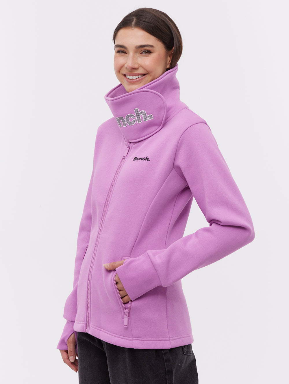 Haylo Wrap Neck Zip Up Sweatshirt for Women - Cozy Fleece Pullover with Stylish High Collar - Perfect for Casual Outfits, Workouts, and Outdoor Activities