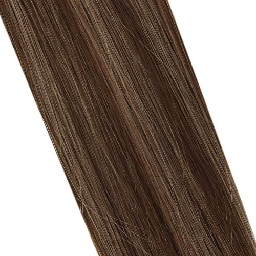 Premium Fish Line Halo Hair Extensions with Invisible Clips - Seamless 100% Human Hair Extensions for Length & Volume - Perfect for Weddings, Parties & Daily Styling