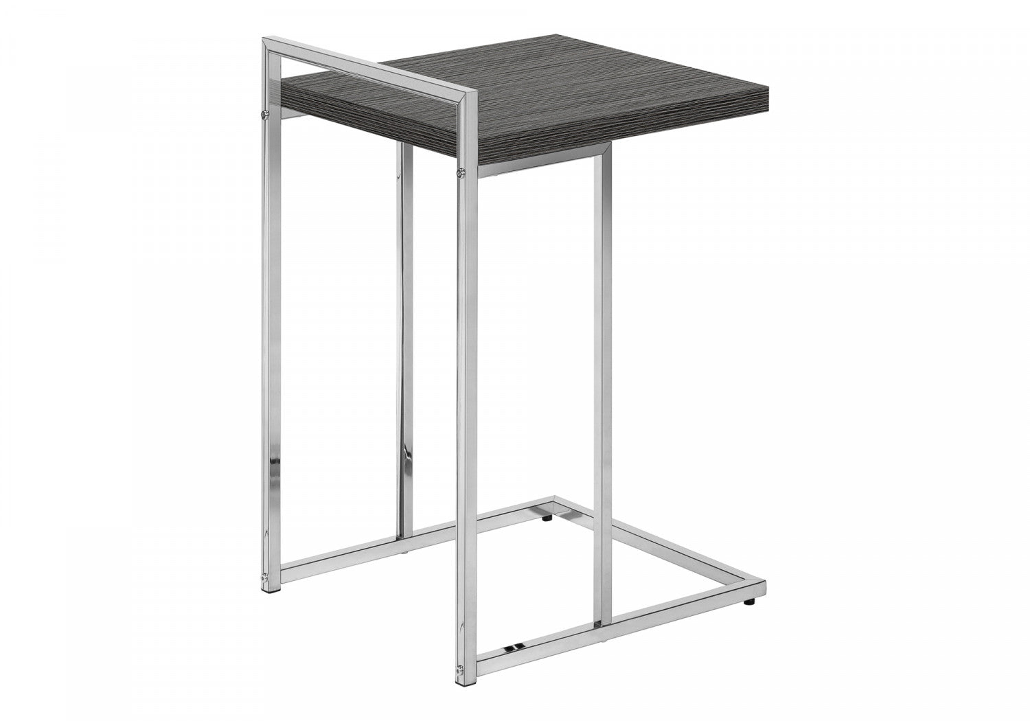 Modern Grey Cedar Side Table - Rustic End Table for Living Room, Bedroom, or Patio - Natural Wood Nightstand with Sturdy Design