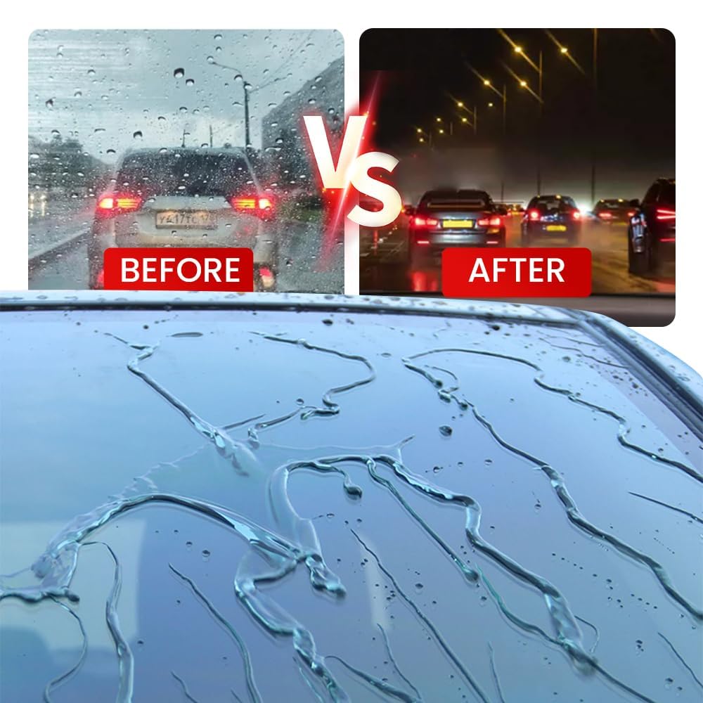 2024 New Automotive Oil Film Cleaning Brush - Car Window & Windshield Glass Cleaner, Oil Film Remover & Glass Coating Applicator (1PC) - Perfect for Car Detailing & Auto Glass Maintenance