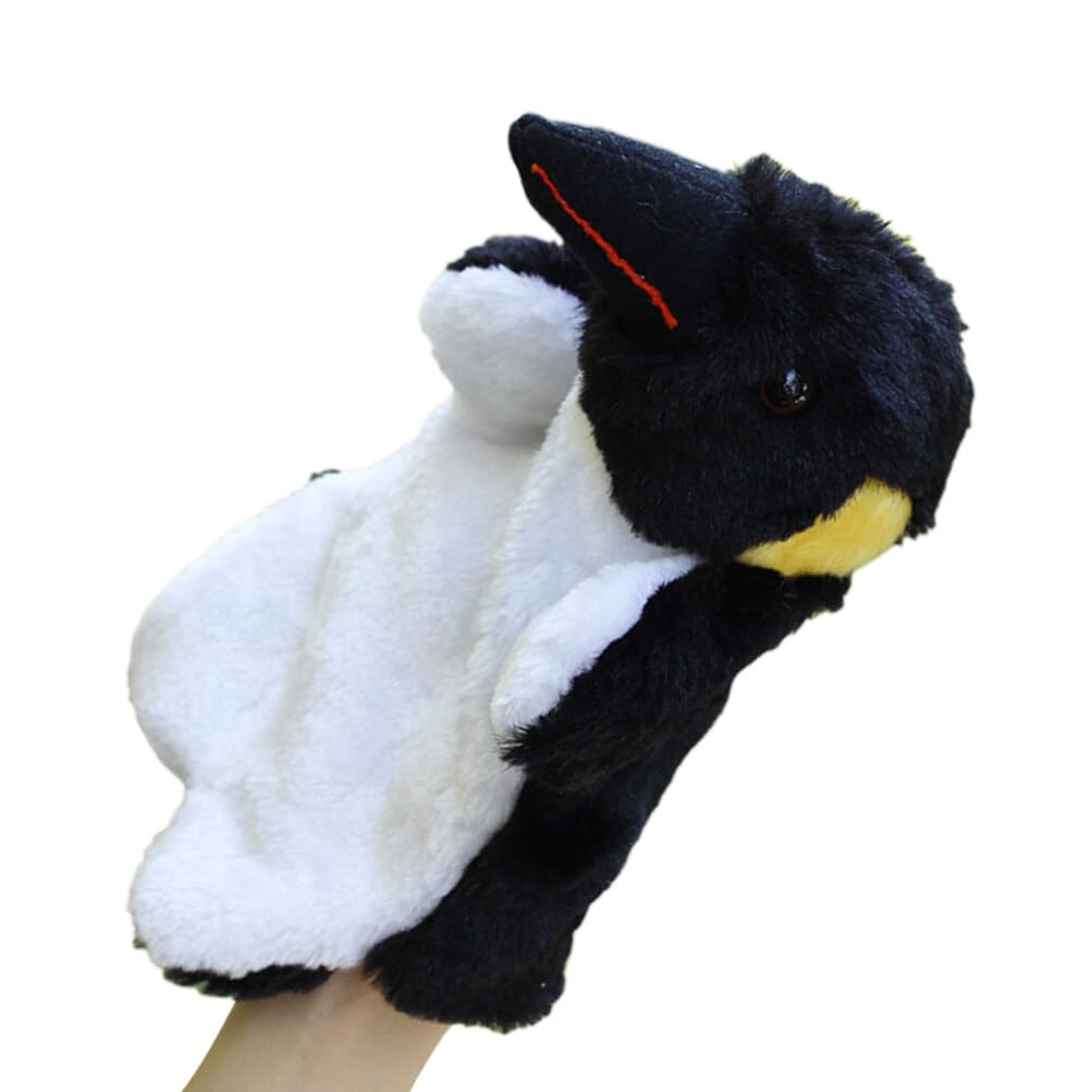 Totority Penguin Hand Puppet - Soft Stuffed Animal Toy for Toddlers & Kids, Imaginative Play, Puppet Theater, Storytelling, Role Play - Perfect for Birthday Parties, Teaching, and Preschool Learning