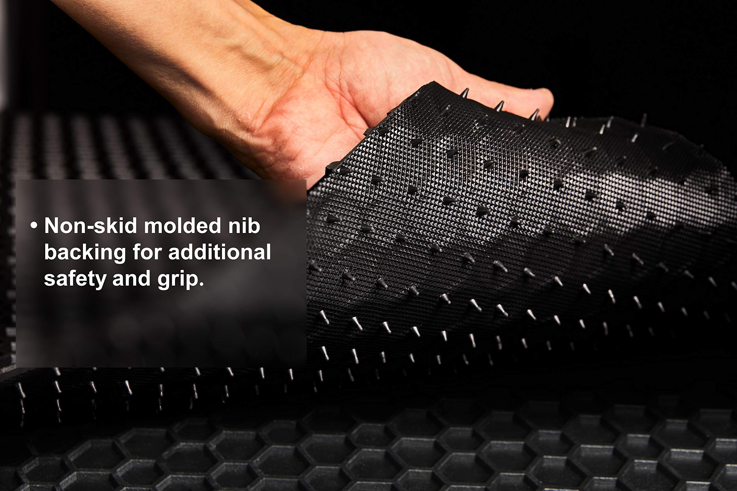 TOUGHPRO Heavy Duty All Weather Floor Mats Set for Honda Accord 2018-2022 (Front & 2nd Row) | Black Rubber Car Mats | Made in USA | Perfect for Daily Commute, Road Trips & Winter Protection
