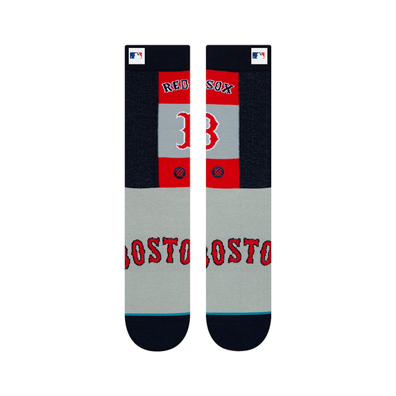 Stance MLB Boston Red Sox Pop Fly Crew Socks - Official Baseball Socks for Men & Women - Comfortable Athletic Socks for Sports, Workouts & Casual Wear