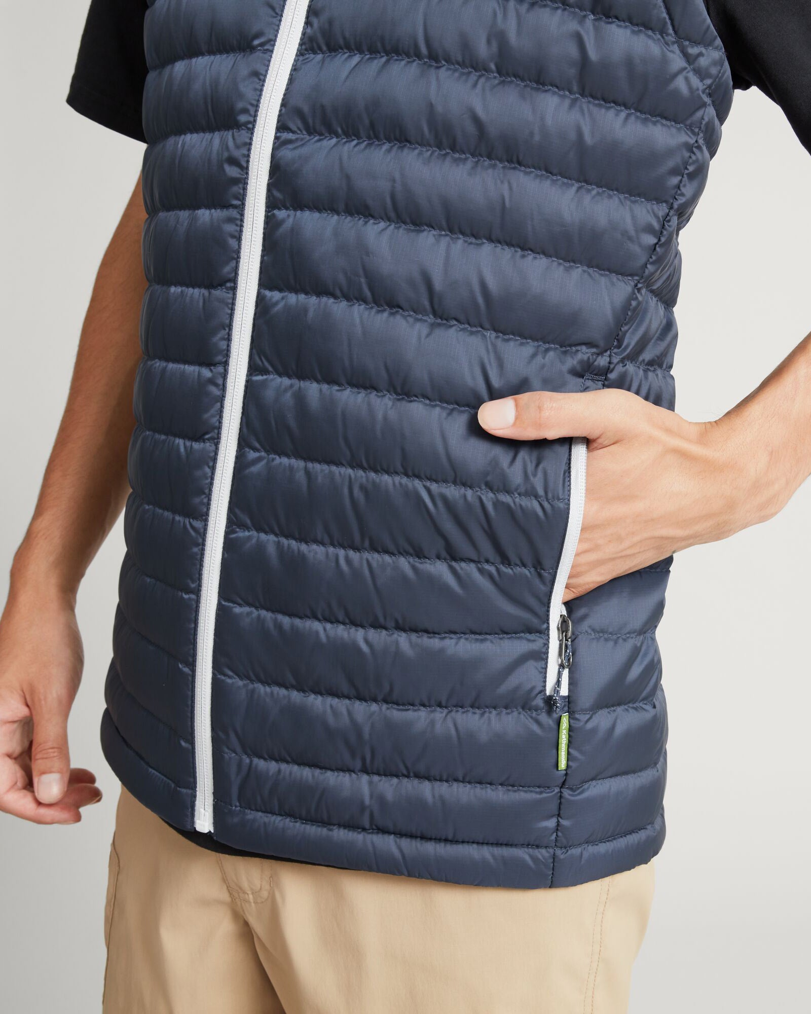 Men's Heli Down Vest - Lightweight Warm Puffer Jacket for Winter Outdoor Activities | Midnight Navy | Perfect for Hiking, Camping & Cold Weather Adventures