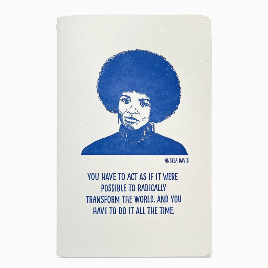 Angela Davis Notebook - Inspirational Journal for Activists, Students & Writers - Perfect for Note Taking, Journaling & Gift Giving