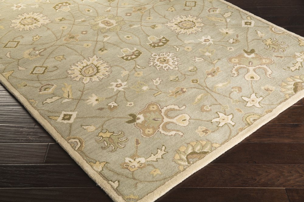 Art of Knot Albi Area Rug 4' x 6' - Handmade Bohemian Rug in Khaki, Gray, Green & Mauve - Perfect for Living Room, Bedroom & Boho Decor