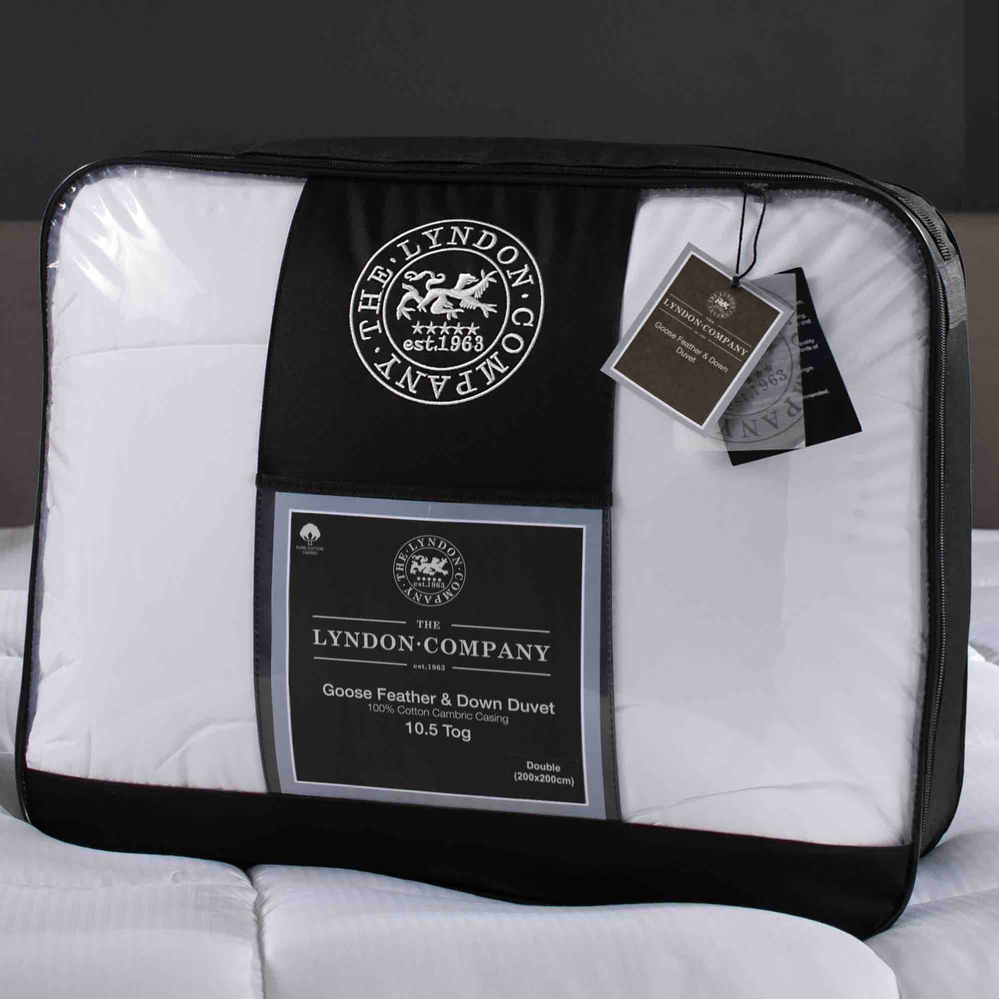 Premium Goose Feather & Down Duvet - All-Season Luxury Comforter for Bedroom, Hotel & Guest Room - Ultra Soft & Warm Winter Blanket for Cold Nights