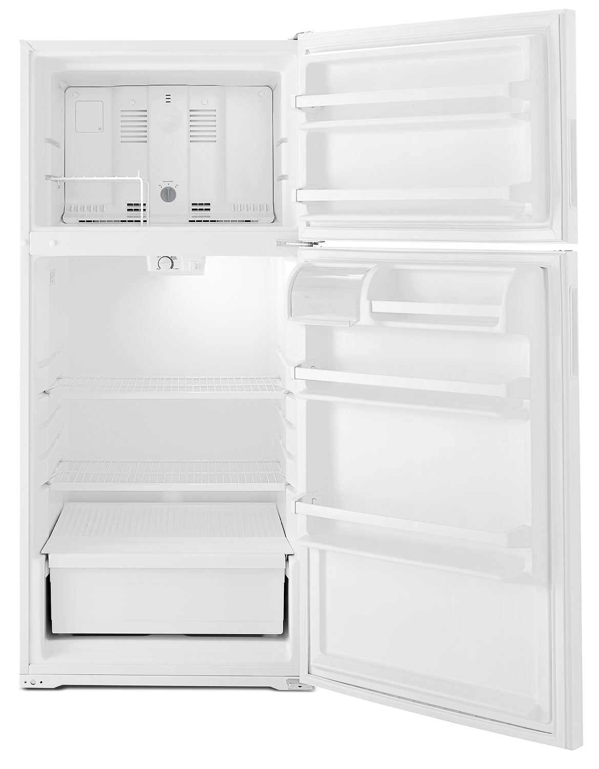 Amana 14.3 Cu. Ft. White Top Freezer Refrigerator ART104TFDW - Energy Efficient Kitchen Appliance for Home, Apartment & Office Use