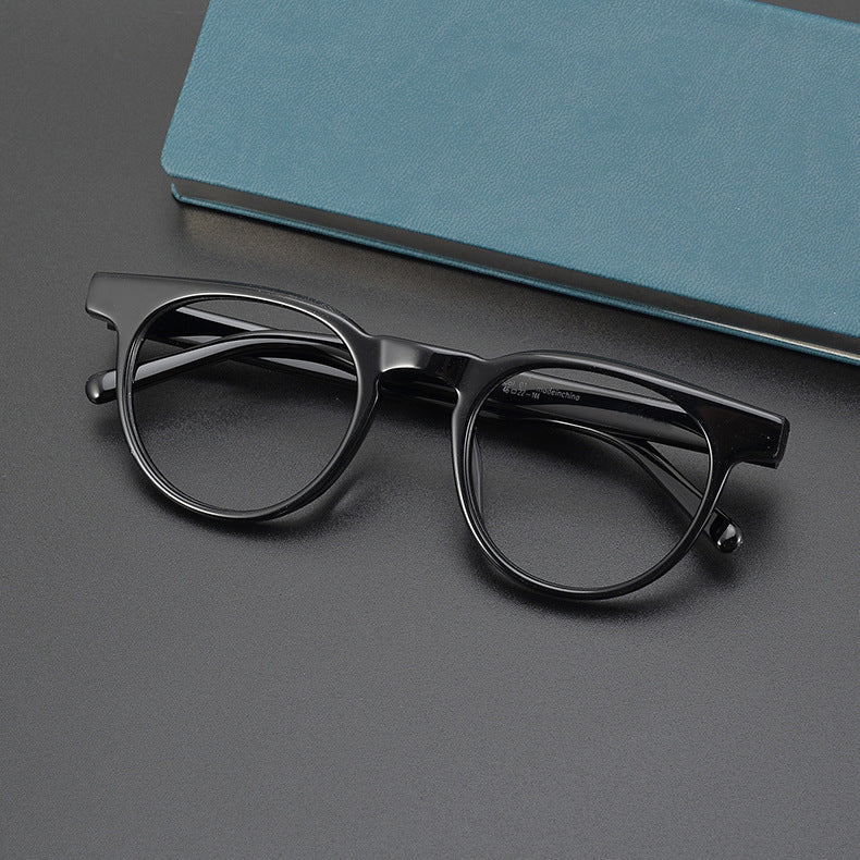 Stylish Acetate Round Glasses Frames SC009 - Lightweight & Durable Eyewear for Men & Women - Perfect for Reading, Fashion, and Everyday Use