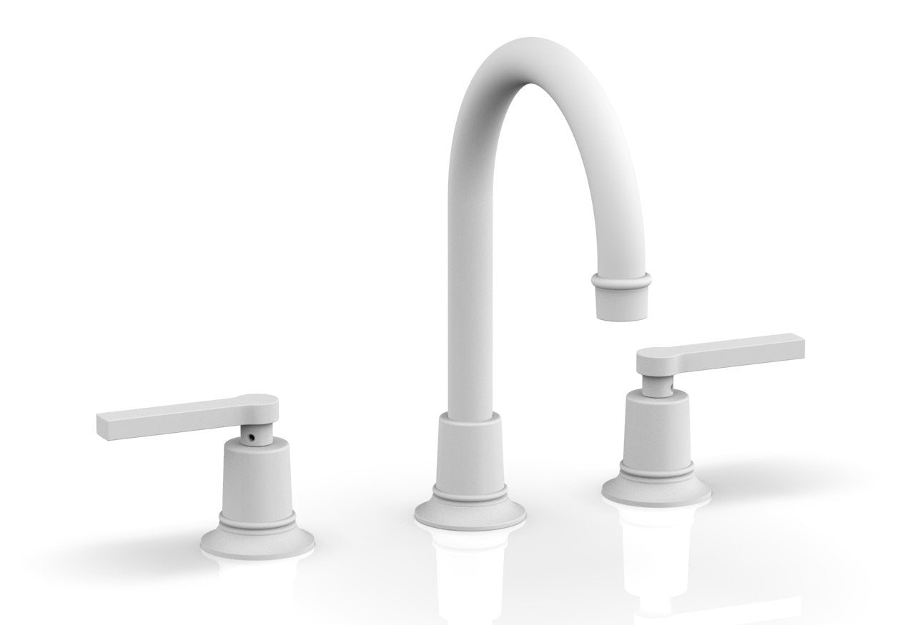 HEX MODERN Widespread Bathroom Faucet with Lever Handles - Model 501 04 - Perfect for Contemporary Vanities and Powder Rooms