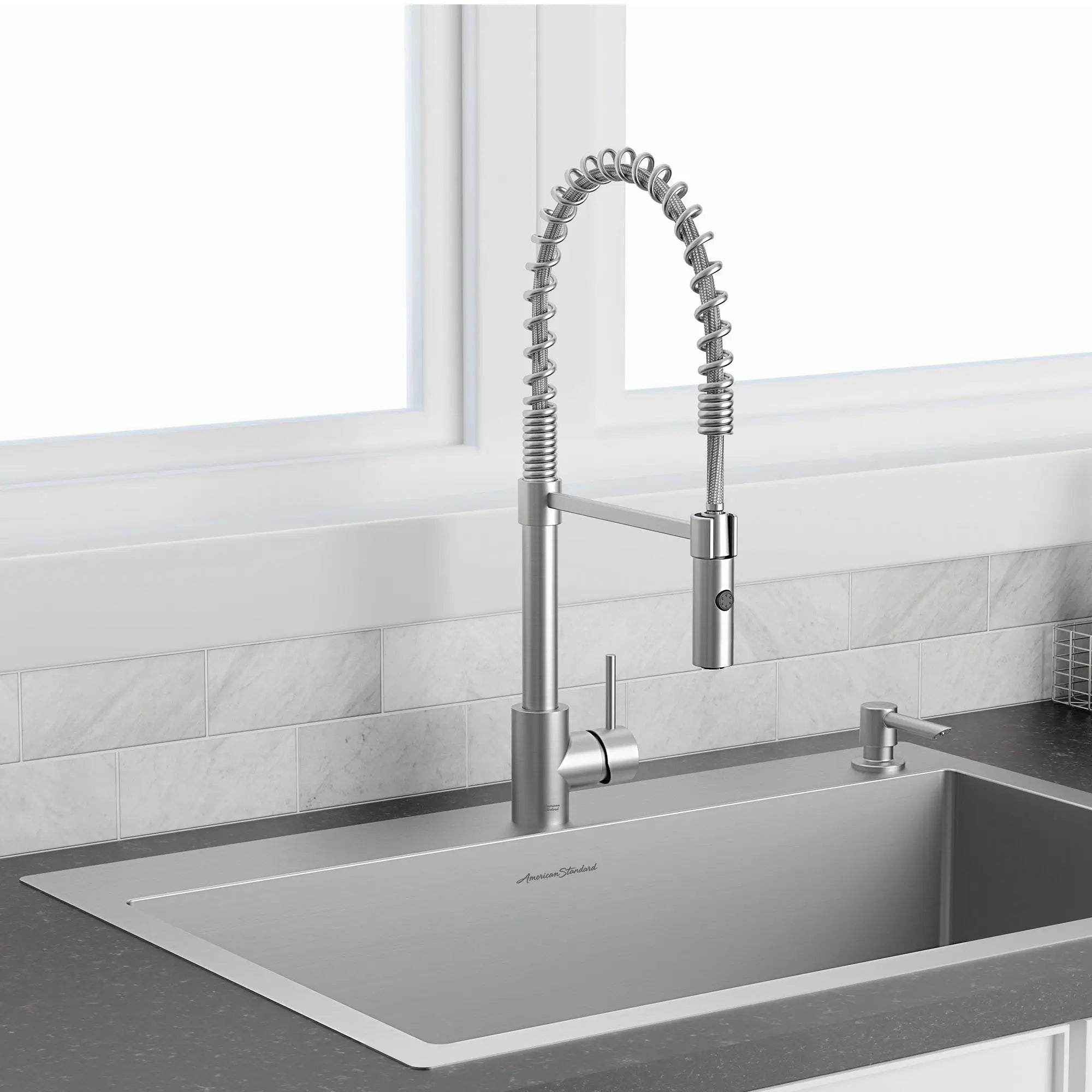 Culver® 33 x 22 Inch Stainless Steel Kitchen Sink with Semi Pro Faucet - Heavy Duty Commercial Grade for Restaurants & Home Kitchens