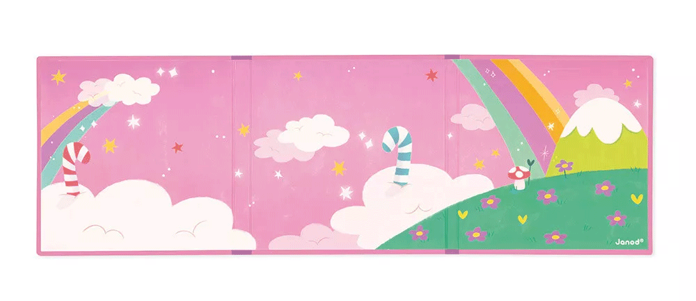 Janod Magnetic Storytelling Set - Unicorn Themed Magnetic Toy for Kids | Creative Play, Travel Activity & Educational Gift for Children