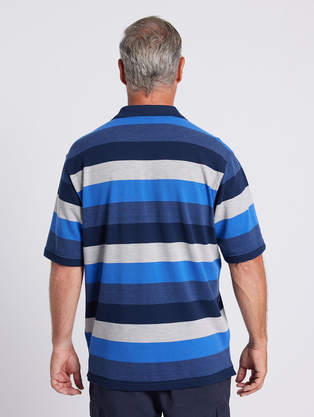 Huxon Tuck Stitch Polo Shirt for Men - Comfortable Slim Fit Cotton Knit Top for Business Casual & Golf Wear