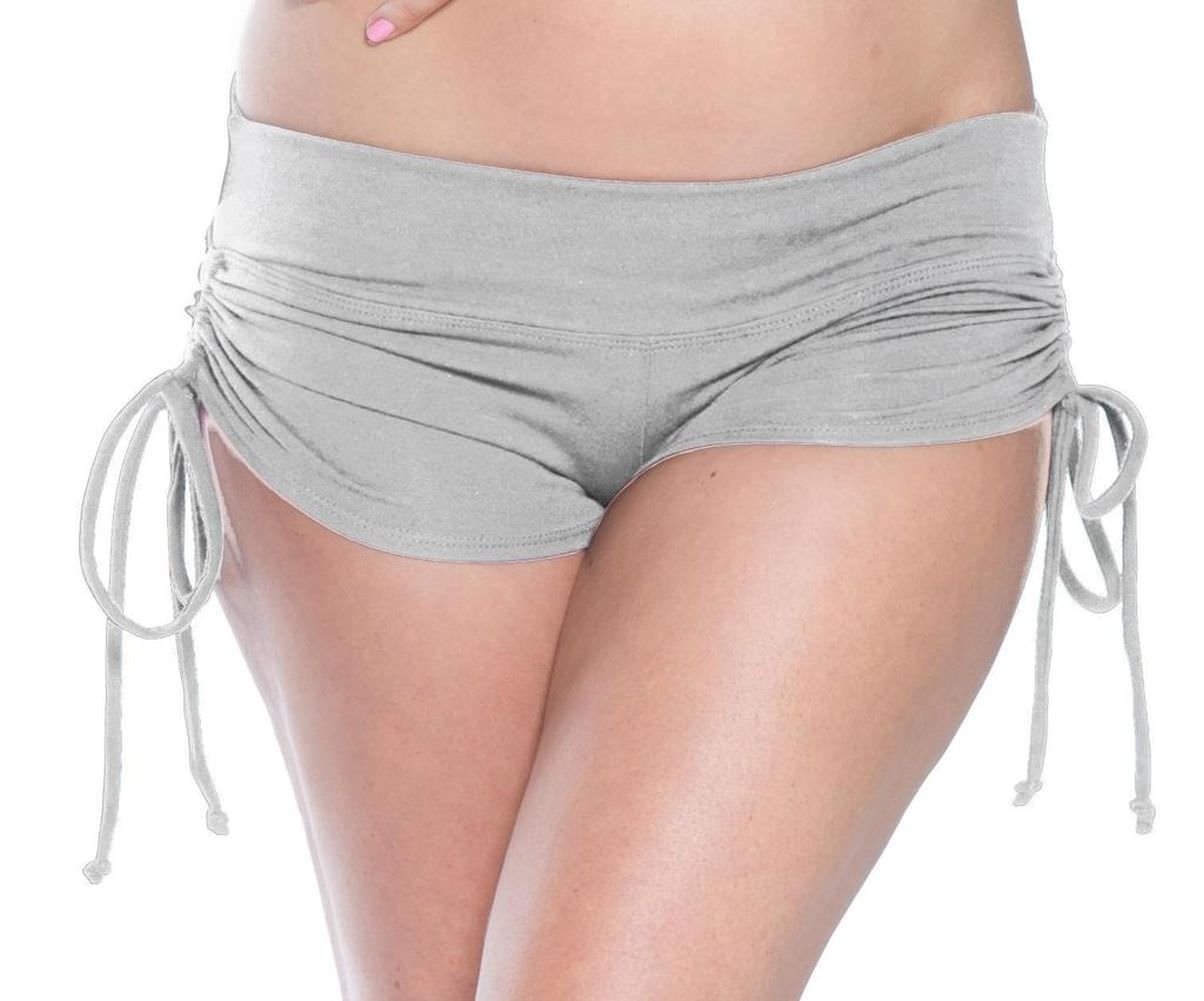 Stretchy Yoga Pole Dance Shorts with Drawstring - High Waisted Scrunch Butt Workout Shorts for Women | Perfect for Yoga, Fitness & Pole Dancing